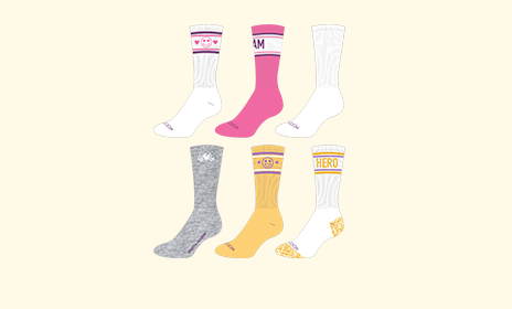 6pk Girls Crew Socks