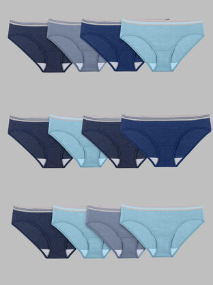Fruit of the Loom Women's 3 Pack Assorted Cotton Low-Rise Hipster Panties,  Assorted, 9 : : Clothing, Shoes & Accessories