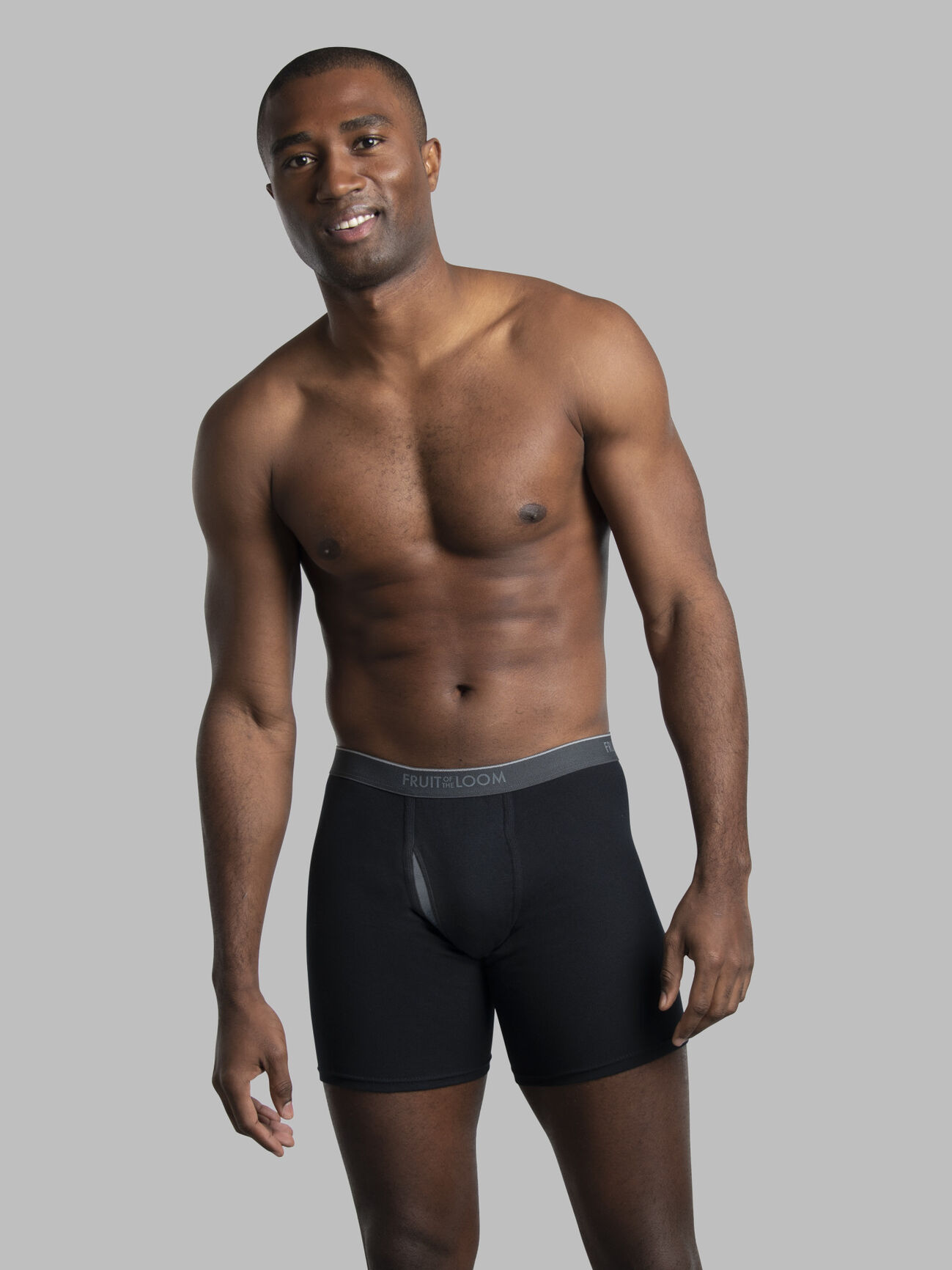 Fruit Of The Loom Mens Breathable Underwear Boxer Briefs, Long Leg