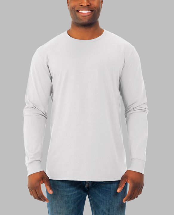 Men's Long Sleeve Performance T-shirt - All In Motion™ True White S : Target