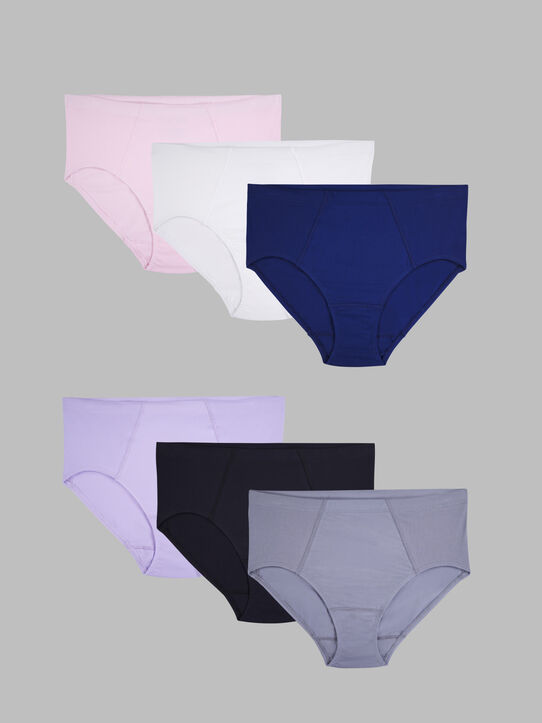 Buy Fruit of the Loom Womens 5 Pack Plus Size Fit for Me Brief Panties  Assorted, 9 at