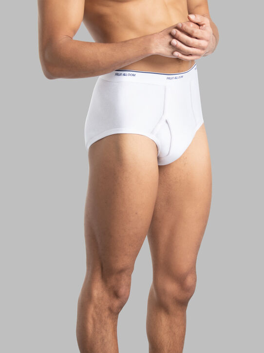 72 Wholesale Men's Fruit Of The Loom White Briefs,size M - at