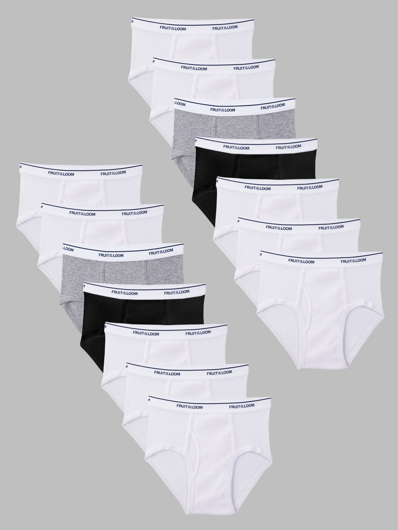 LOT of (5) Fruit of the Loom BOYS Brief Underwear Size Small S