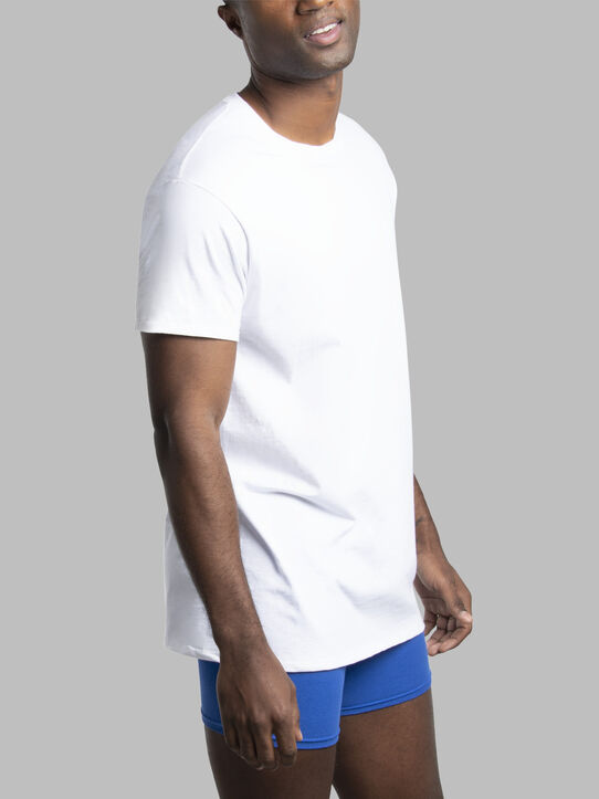 Men's Short Sleeve Crew T-Shirt, White 3 Pack