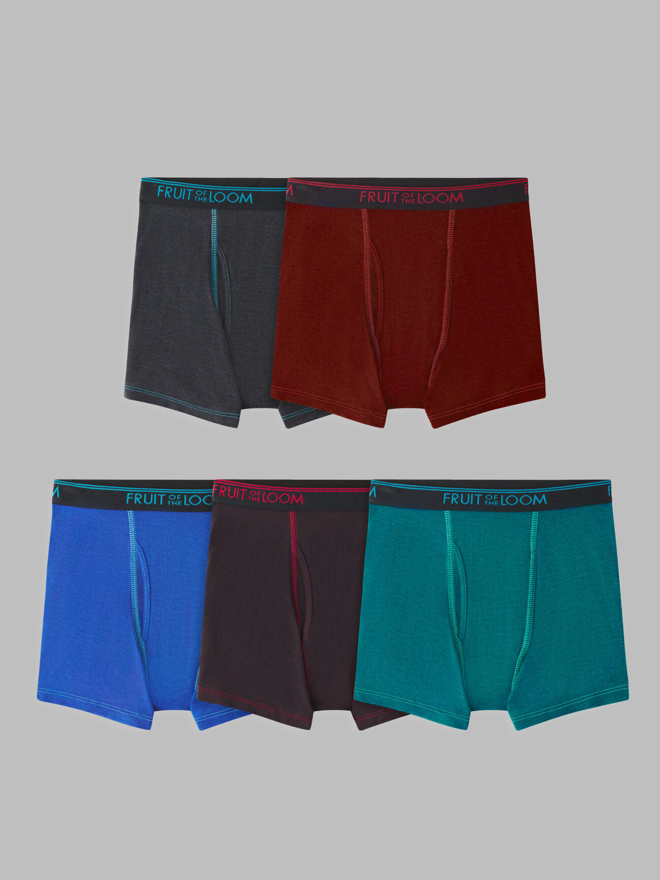 Athletic Works Girls Active Shorts Underwear, 5-Pack, Sizes S-XL
