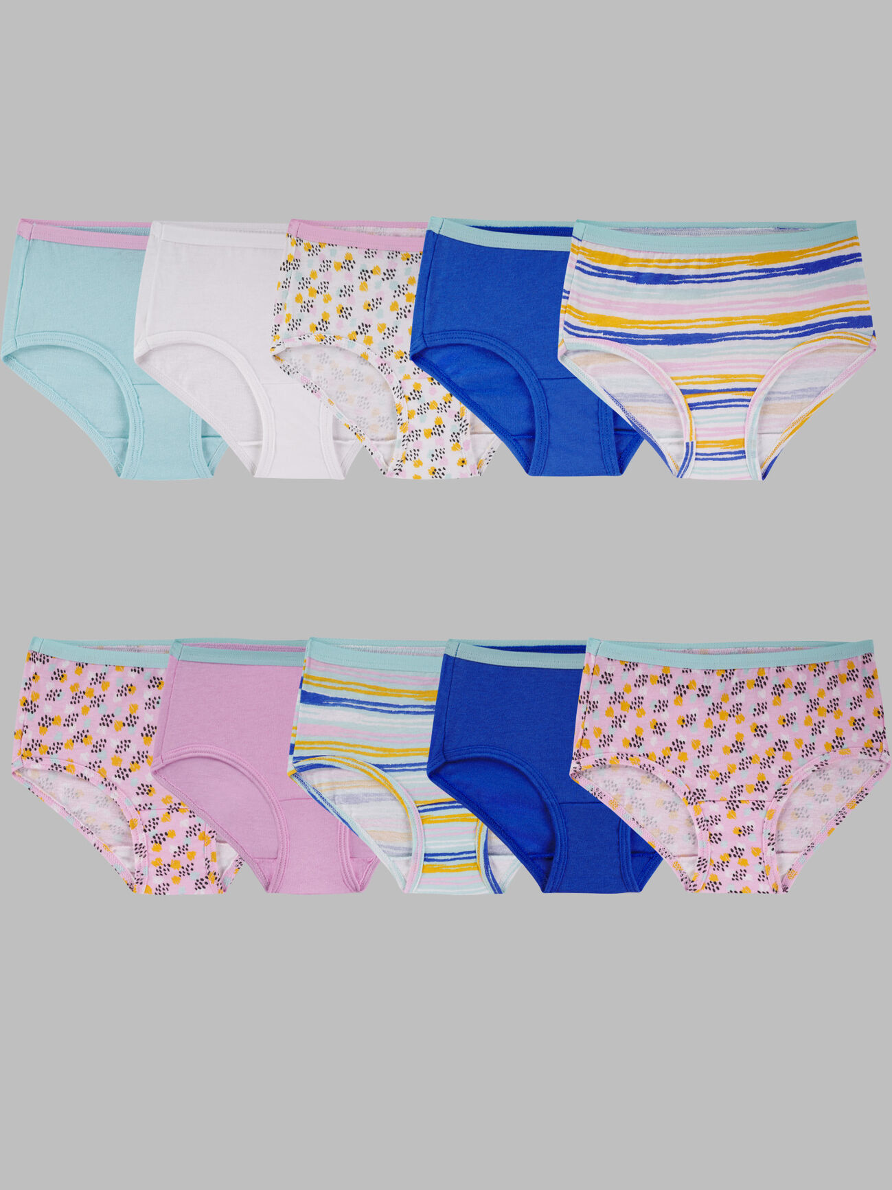 Cotton Printed Panty Combo Set (Pack Of 10) Briefs