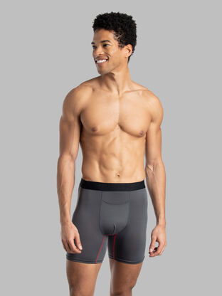 Hanes Men's Underwear Briefs Pack, Mid-Rise Cotton Moisture-Wicking  Underwear Briefs, 6-Pack 