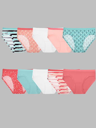 Girls'Eversoft® Hipster Underwear, Assorted 14 Pack