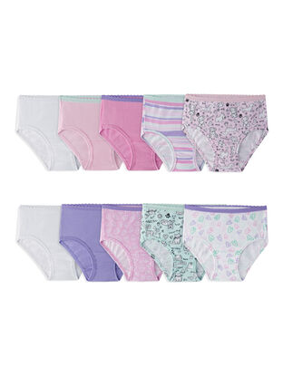 Fruit of the Loom girls Fruit Loom Cotton Bikini Underwear Briefs, 9 Pack -  Cotton Assortment, 12 US : : Clothing, Shoes & Accessories