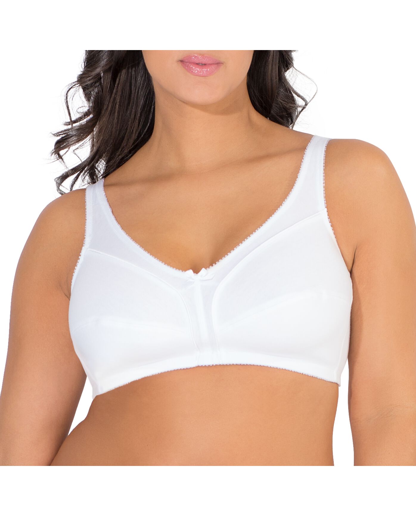 Fruit of the Loom Wire-free Cotton Bralette Best fit for All Women