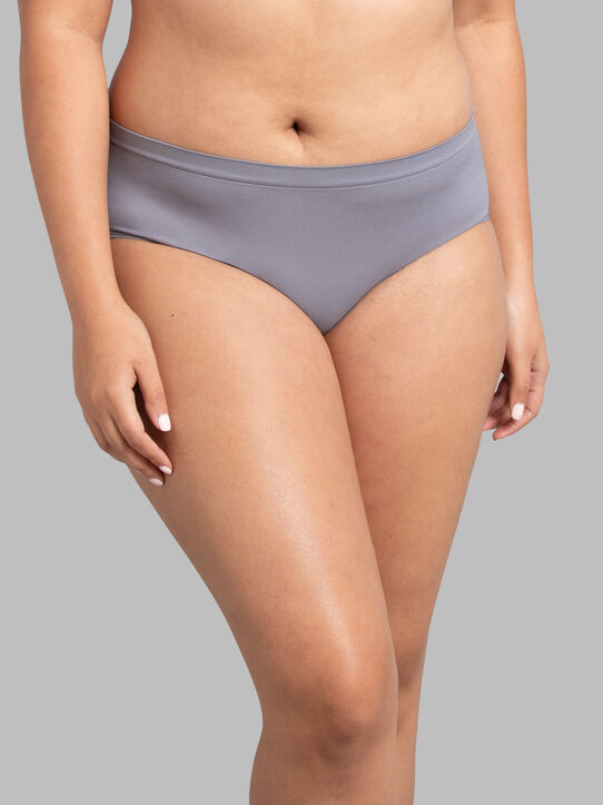 NEW Fruit of the Loom Women's 6 Pack 360 Stretch Seamless Low-Rise
