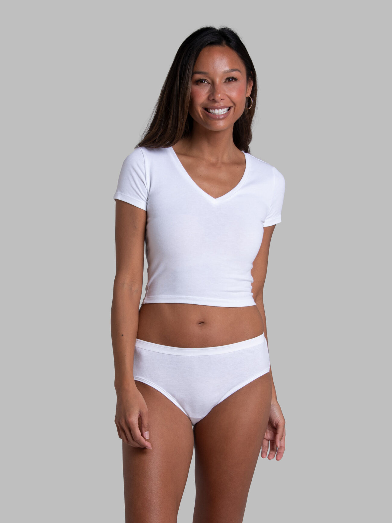 Hanes Women's Cotton Hipster Underwear, Moisture-Wicking, 6-Pack Basic 8 