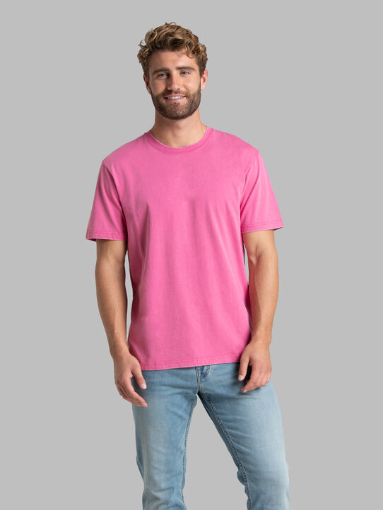 Mens TShirts TShirt Men Pink Shirt Large Size 4XL Summer