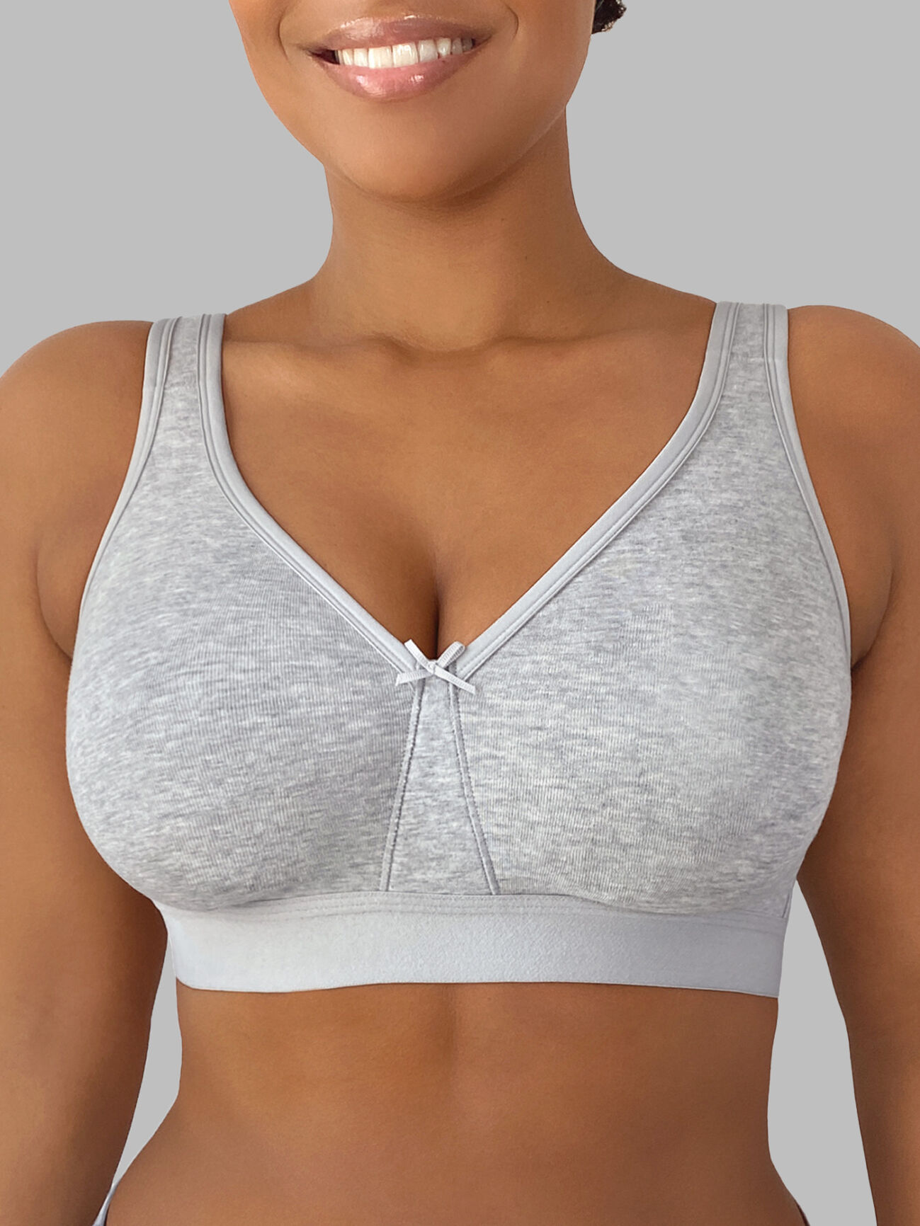 Women's Cotton Underwire Bra Full-Coverage Comfortable Breathable