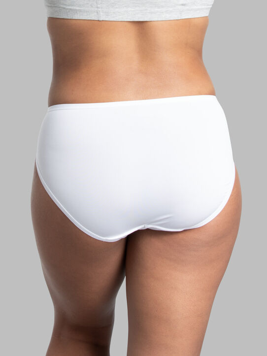 Fruit of the Loom Women's Lightweight Microfiber Underwear - Smooth Under  Clothes