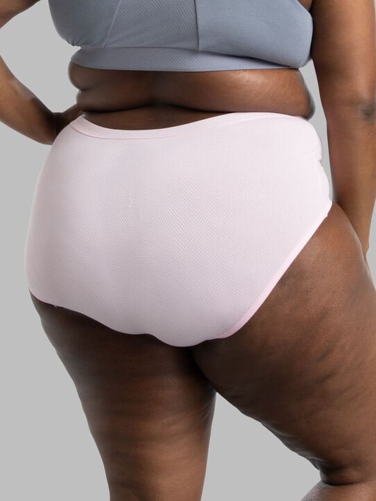 Fit for Me Women's Plus Size Breathable Micro-Mesh Brief Underwear, 6 Pack,  Sizes 1X-5X - DroneUp Delivery