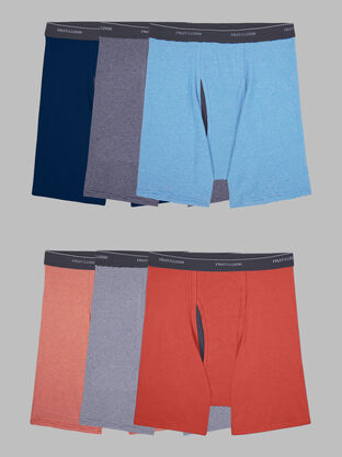 VSERETLOON 4 Pieces of Large Size Men's Underwear Shorts red Underwear  Cotton Panties (Color : A, Size : 3XL(75-85kg))