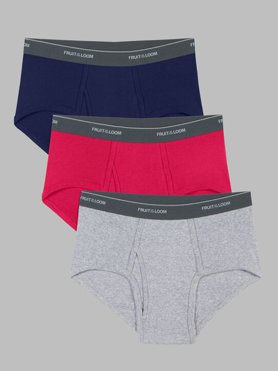 Men's Fruit Of The Loom Underwear Briefs: Pink Neon