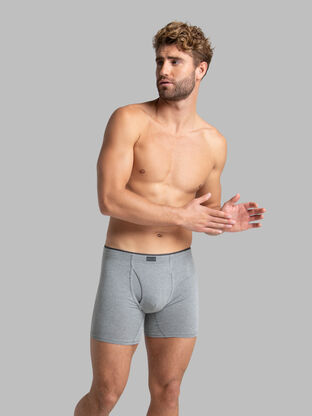 8 Black Gray Fruit Of The Loom Boxer Briefs Small S 28-30 Inch CH 71-76 CM  