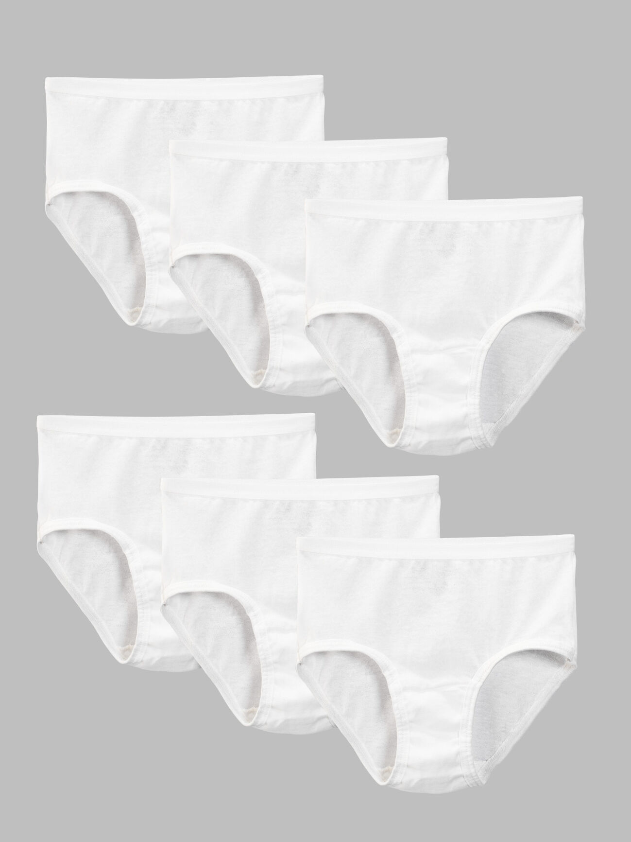10-pack cotton thong briefs - White/Black - Ladies