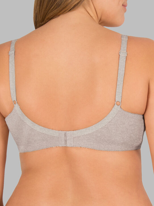 Fruit of the Loom Women's Seamed Soft Cup Wirefree Cotton Bra 2
