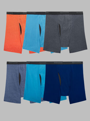 Fruit of the Loom Men's Fruitful Threads Boxer Briefs, Regular Leg -  Blue/Nude/Green, Small : : Clothing, Shoes & Accessories