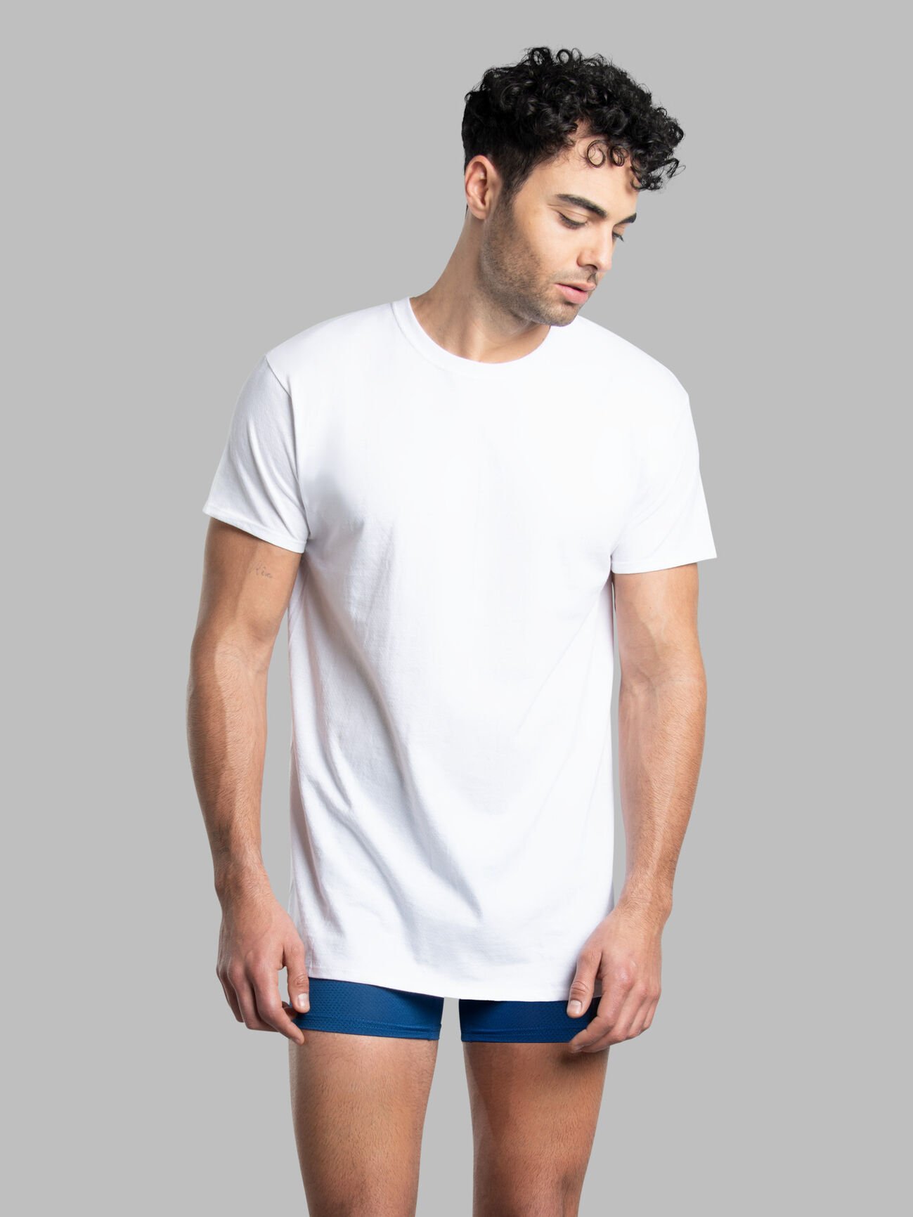 Men's Short Sleeve Tee Big & Tall Classic Tee V-Neck T-Shirt