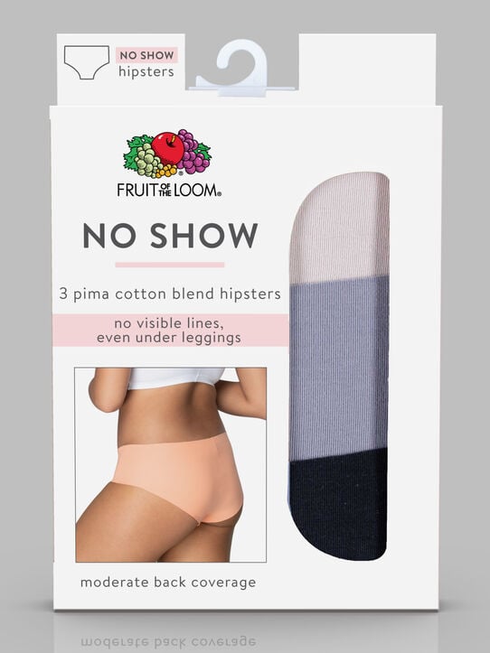  Fruit Of The Loom Womens No Show Seamless Underwear
