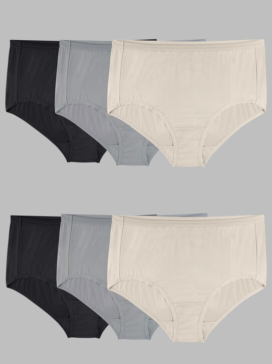 Fruit of the Loom Fit for Me Brief Panties - 5 Pack (5DBSBRP)  12/Assorted : Clothing, Shoes & Jewelry
