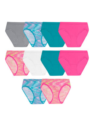 Girls' Heather Boy Short Underwear, Assorted 20 Pack