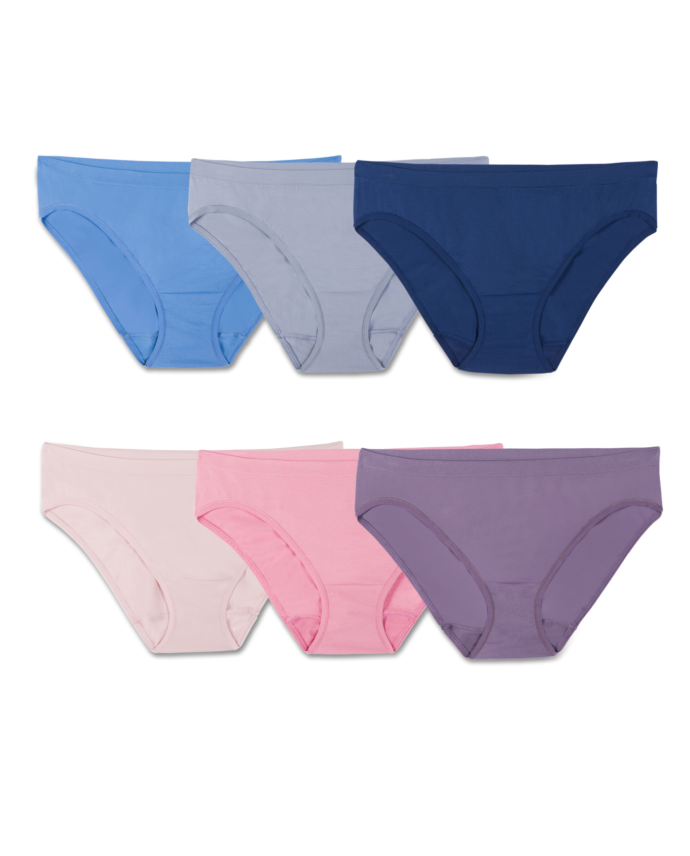 Women's Seamless Bikini Panty, 6 Pack 
