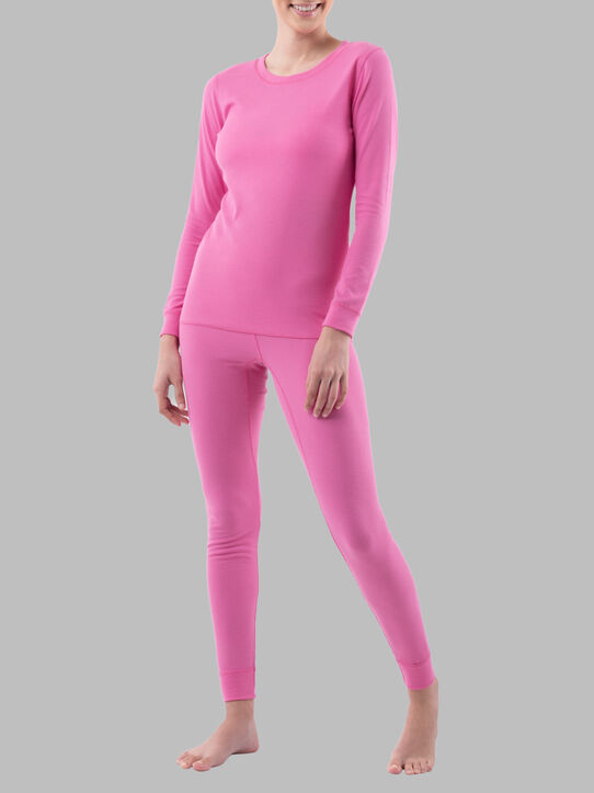 Girls thermal underwear top and bottom 4F-SEAMLESS UNDERWEAR F017-56S-LIGHT  PINK