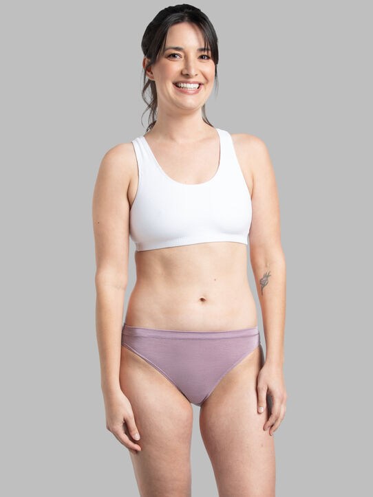 Fruit of the Loom Women's Beyondsoft Underwear, Super Soft Designed with  Comfort in Mind, Available in Plus Size, Bikini-Cotton Blend-10  Pack-Pink/Gray/Purple, 5 at  Women's Clothing store