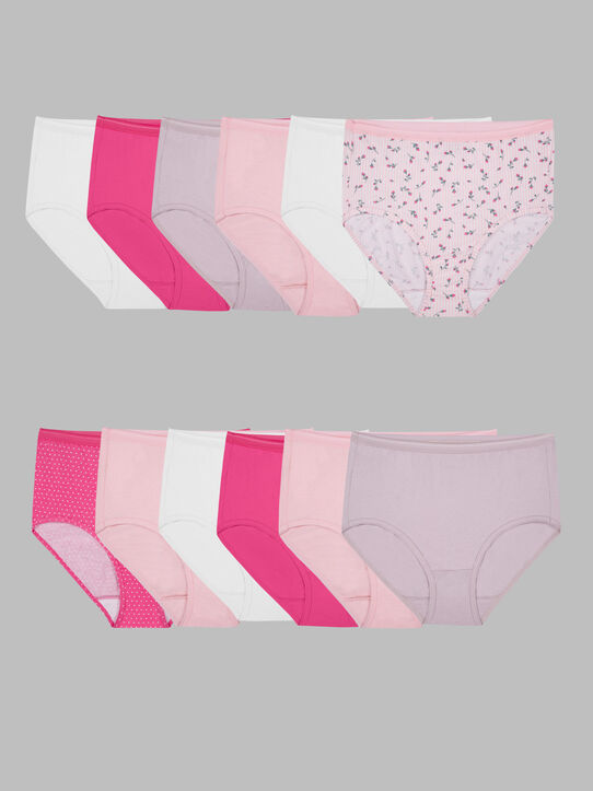 Buy SAFESHOP (Pack of 4 Piece) Women's Brief/Panties 100% Cotton  Plain/Printed Ladies Panty Inner Elastic Under wear Combo Pack Offer  (Assorted Colour)-Model 211 at