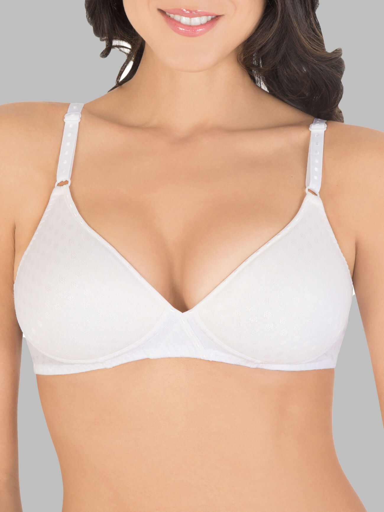 Women's Fruit Of The Loom 96825 Seamed Wirefree Bra (White 38C)