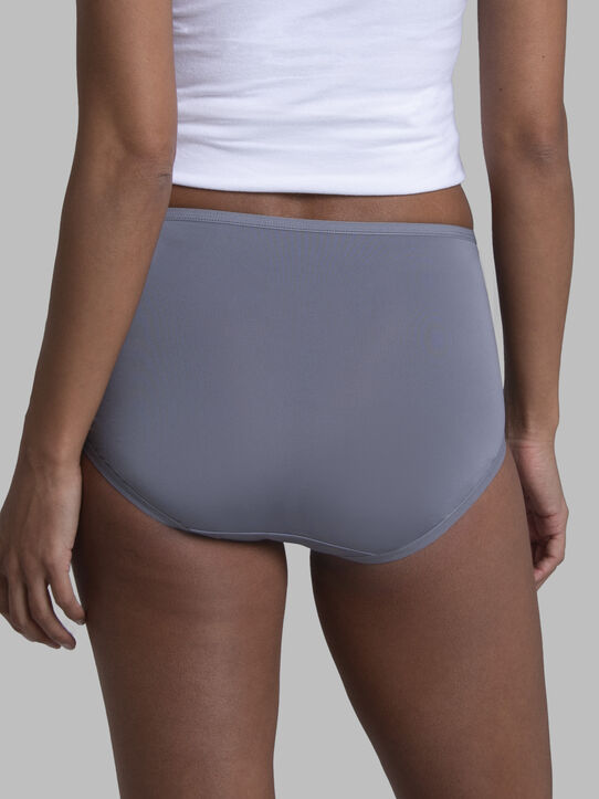 Fruit of the Loom Women's Microfiber Brief Underwear, 12 Pack, Sizes M-3XL