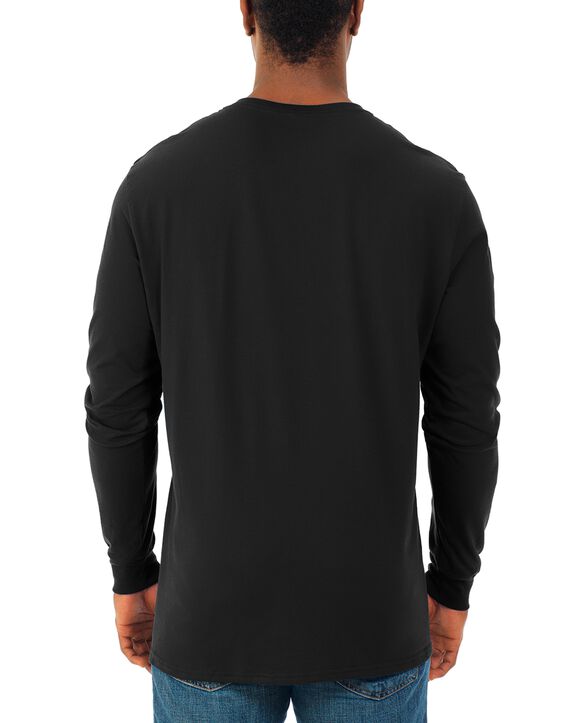 Soft Long Sleeve Crew Neck T-Shirt, 2 Pack