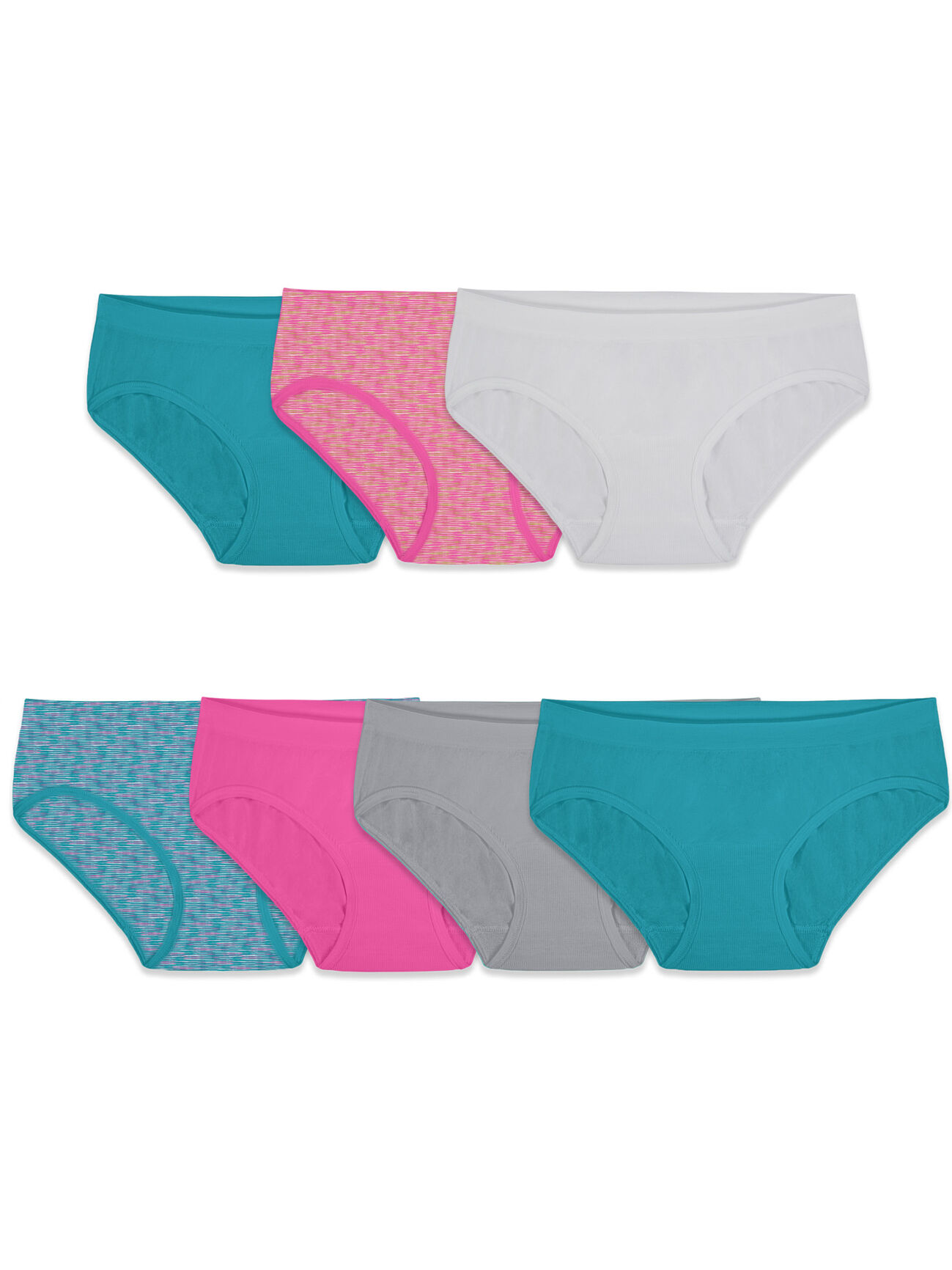 Buy Fruit of the Loom Girls' Big Cotton Low Rise Brief Underwear, 10 Pack -  Fashion Assorted, 10 at