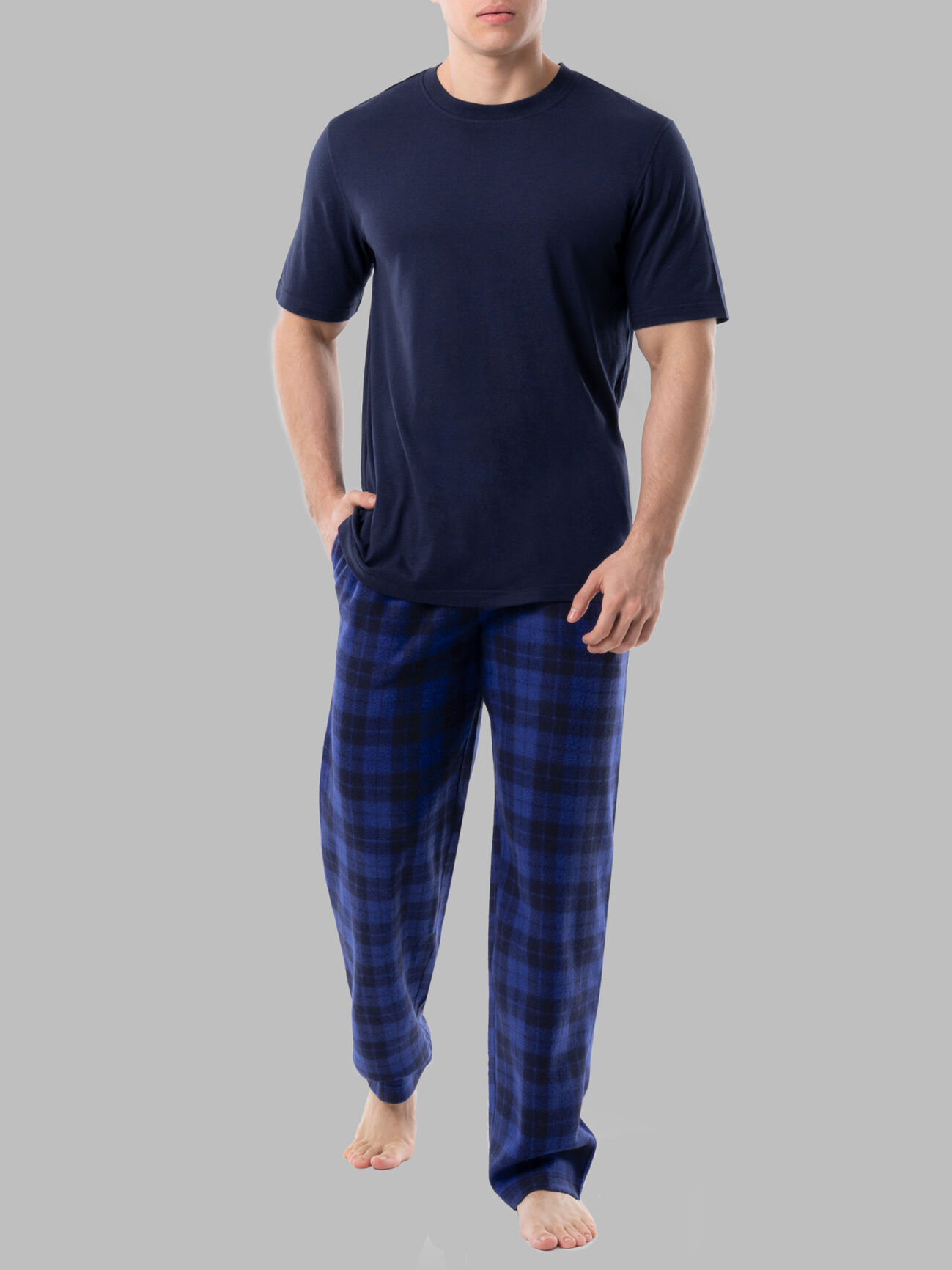 3 Pack Pajama Lounge 100% Cotton Pants Bottoms Sleepwear PJs S-6XL (Big &  Tall)