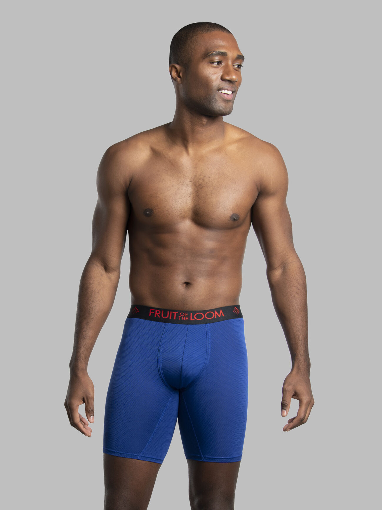 Russell Athletic Long Leg Boxer Briefs in Blue for Men