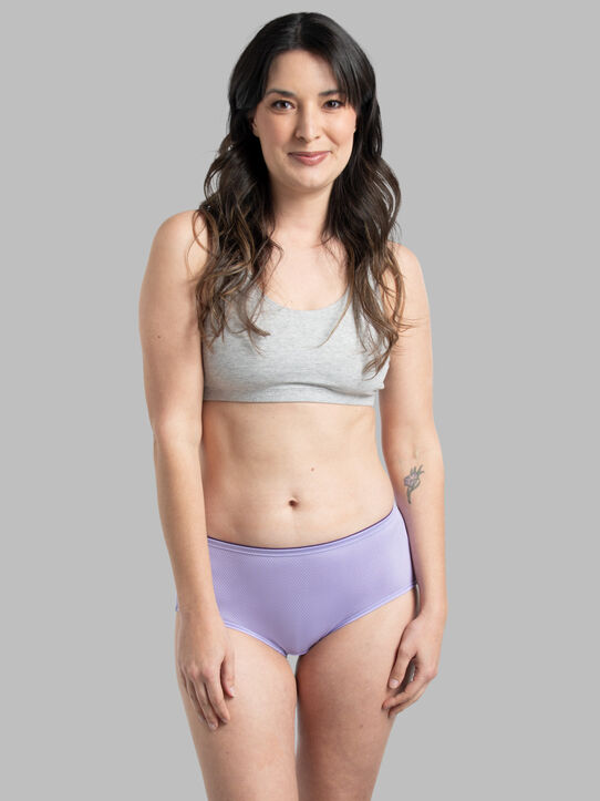 Fruit of The Loom Womens 11pk Breathable Micro-mesh Bikini Underwear Size 5  for sale online
