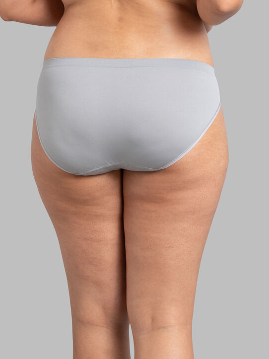 6 Womens Seamless Yoga Sport Nylon Panties Pack Bikini Laser Cut Underwear  Lot M
