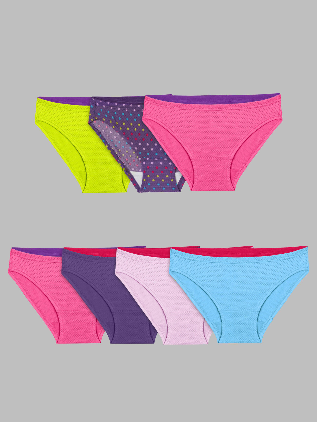 Fruit of the Loom Women's 360 Stretch Seamless Bikini Underwear, 6+1 Bonus  Pack 