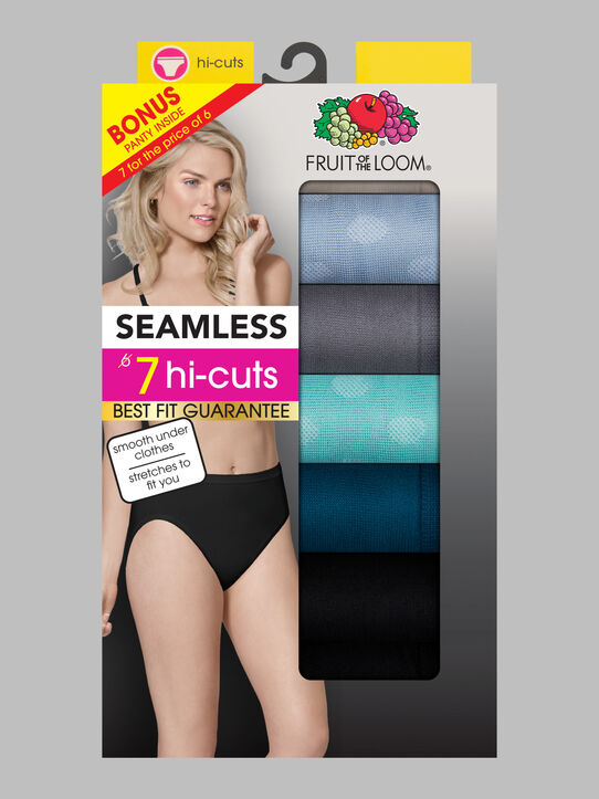 Seamless Hi Cut Panty, 6+1 Bonus Pack