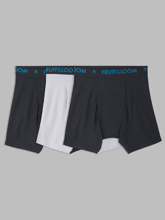 New Look 3 pack of boxers in black, white & gray