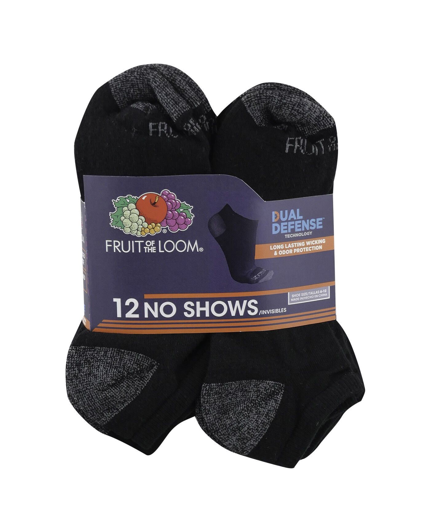 fruit of the loom socks no show