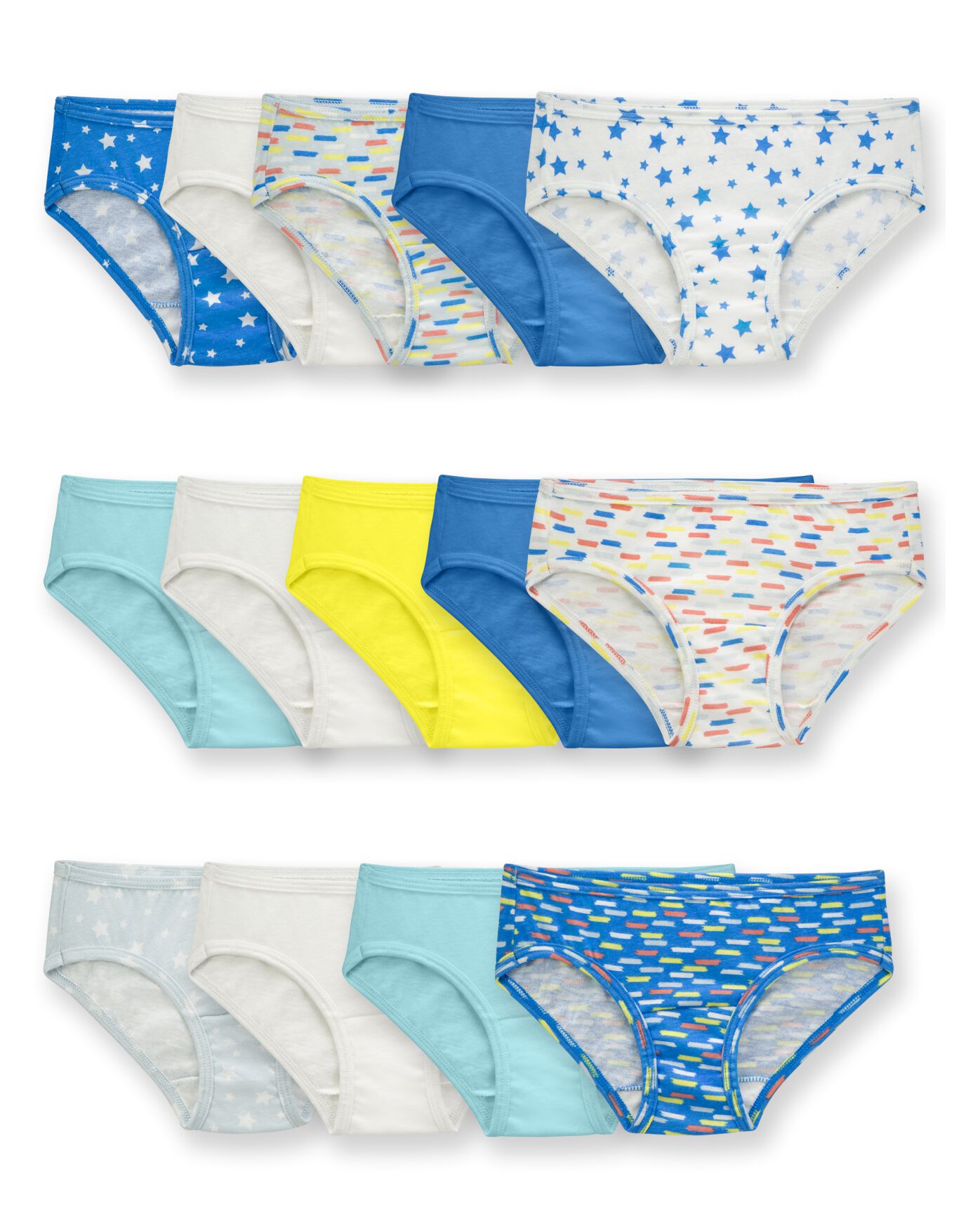 Fruit of the Loom Girls' Assorted Cotton Brief Underwear, 14-Pack