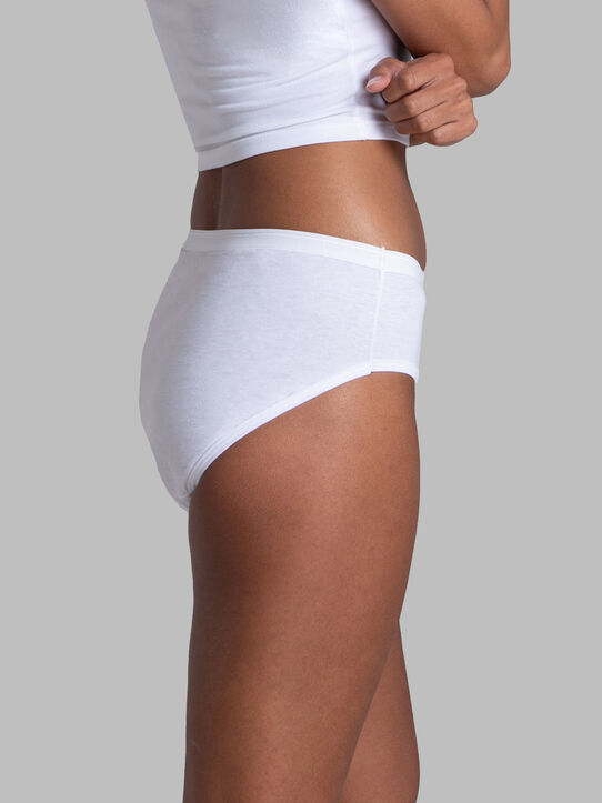 Hanes Women's Cotton Hipster Underwear, Moisture Wicking, 6-Pack Assorted 6  