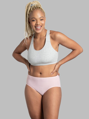 Fruit of the Loom Women's 360° Stretch Underwear, High Performance Stretch  for Effortless Comfort, Available in Plus Size, Cotton Blend - Boxer Brief  - 4 Pack - Navy/Pink/Grey/White, 5 : : Clothing