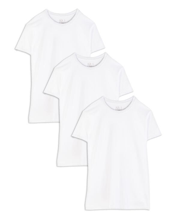 Big Men's Short Sleeve White Crew T-Shirts